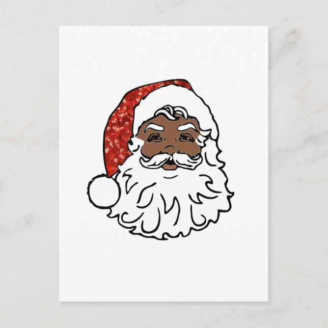 Postal Festiva secuela el negro santa claus (Anverso)
