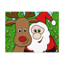 Selfie de Santa y Rudolph