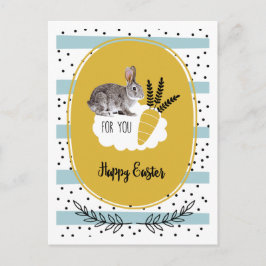 Postal Festiva Semana Santa. Conejo de Pascua