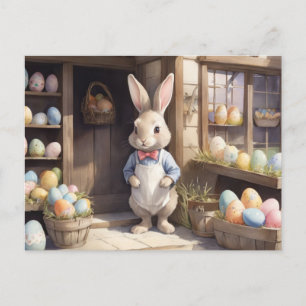Postal Festiva Semana Santa del Mercado de Huevos Bunny