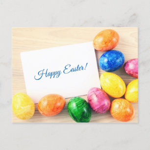 Postal Festiva Semana Santa! Postkarte zu Ostern mit Ostereier