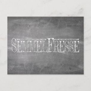 Postal Festiva Semmelfresse - blanco