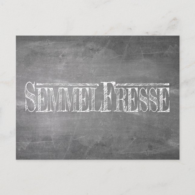Postal Festiva Semmelfresse - blanco (Anverso)
