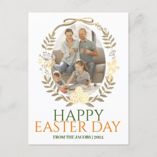 Postal Festiva Sencilla y elegante tipografía Familia de Pascua U