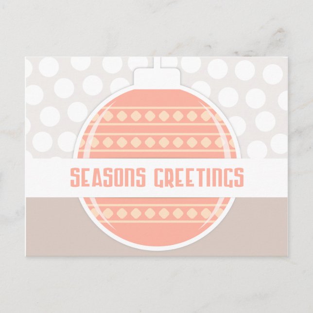 Postal Festiva Sencillas razones para saludar a los Navidades (Anverso)