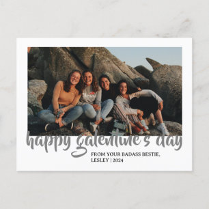 Postal Festiva Sencillo Corazón Cutáneo Feliz Galentines día best
