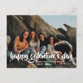 Postal Festiva Sencillo Corazón Cutáneo Feliz Galentines día best