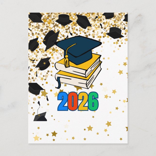 Postal Festiva Senior 2026 Graduation Graphic - Educational  (Anverso)