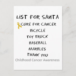 Postal Festiva Sensibilización sobre el cáncer infantil Niños de 