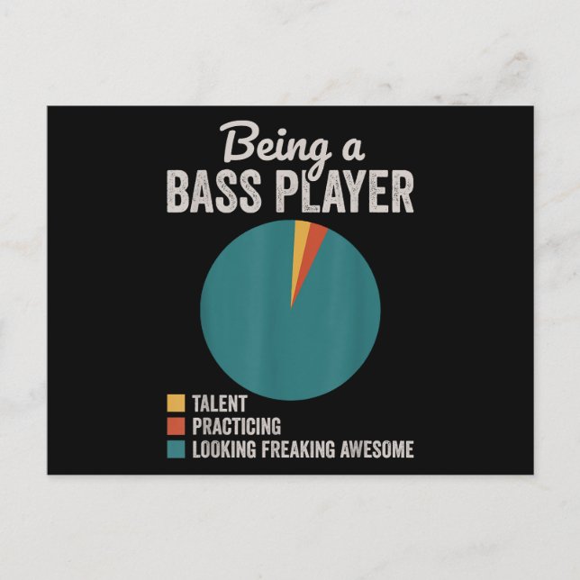 Postal Festiva Ser un músico de asistencia divertida guitarrista  (Anverso)