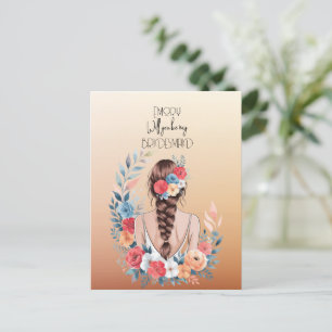 Postal Festiva ¿Serás Mi Novia Floral?