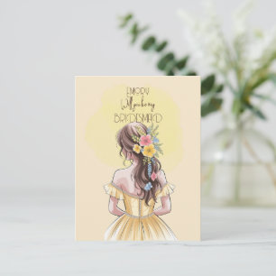 Postal Festiva ¿Serás Nuestra Chica De Novias Floral?