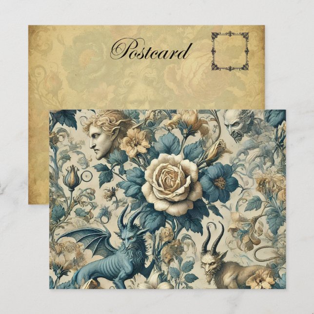 Postal Festiva Serenade gótica - Victoriano gótico (Anverso / Reverso)