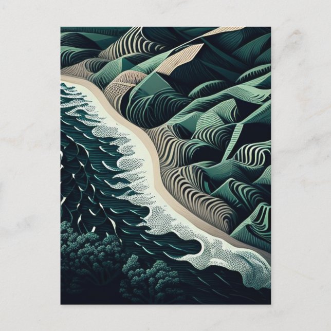 Postal Festiva Serene Shores (Anverso)