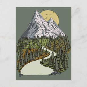Postal Festiva Serenidad en el Lago de Montaña: Aventura de la Av