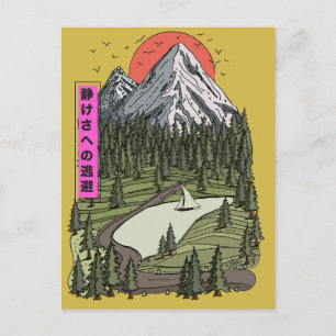 Postal Festiva Serenidad en el Lago de Montaña: Aventura de la Av