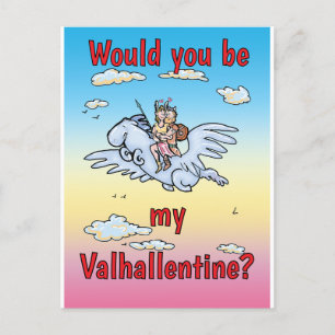 Postal Festiva Serías mi Valhallentine