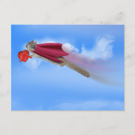 Postal Festiva Servicio de entrega de Super Squirrel Valentine
