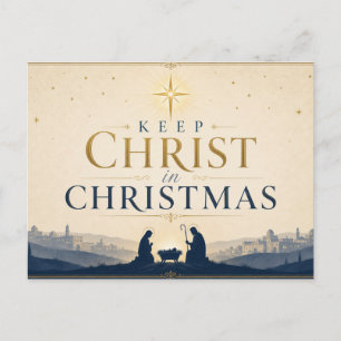 Postal Festiva Servicio de Nochebuena de la Iglesia