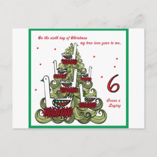 Postal Festiva Sexto día de Navidades