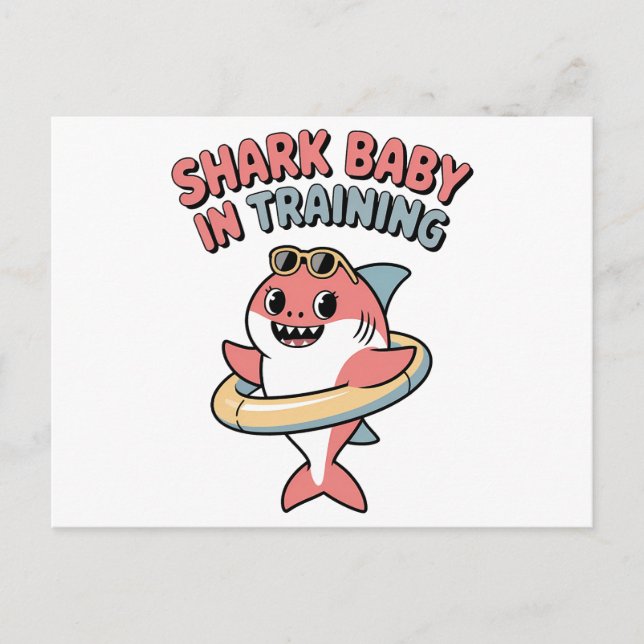 Postal Festiva Shark Baby in Training | Kids (Anverso)