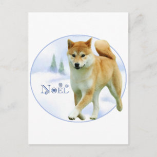 Postal Festiva Shiba Noel