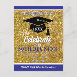 Postal Festiva Show stopper Class Reunion invitation post card