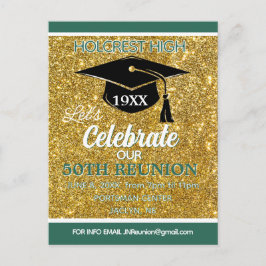 Postal Festiva Show stopper Class Reunion invitation post card