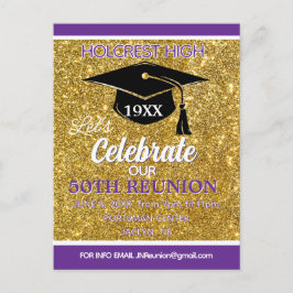 Postal Festiva Show stopper Class Reunion invitation post card