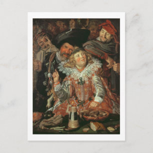 Postal Festiva Shrovetide Revelers (The Merry Company) c.1615 (o