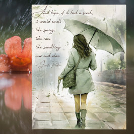 Postal Festiva Si la esperanza tuviera un olor a acuarela Inspira