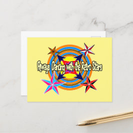 Postal Festiva Siempre bailando con las estrellas retro