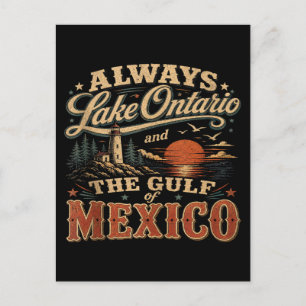 Postal Festiva Siempre Lago Ontario y El Golfo de México
