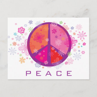 Postal Festiva Signo de paz de San Valentín