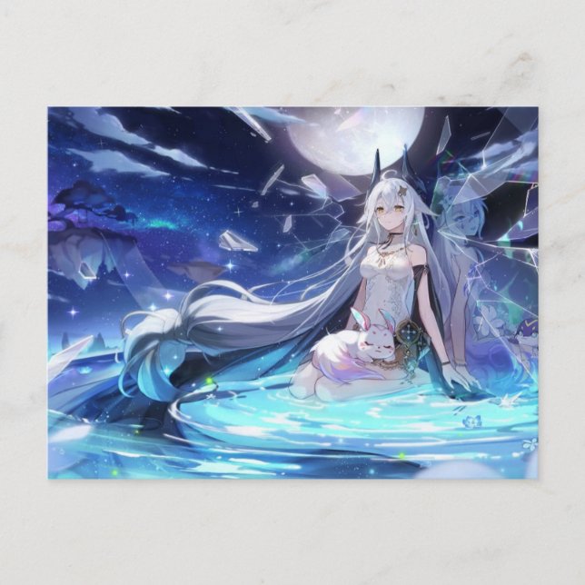 Postal Festiva SILENCE ARTICULO de Miko Himme (Anverso)