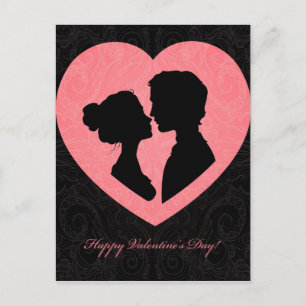 Postal Festiva Silhouettes Valentine's Day Card