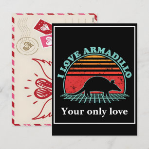 Postal Festiva Siluetas de Armadillo Personalizadas: Diseños Pers