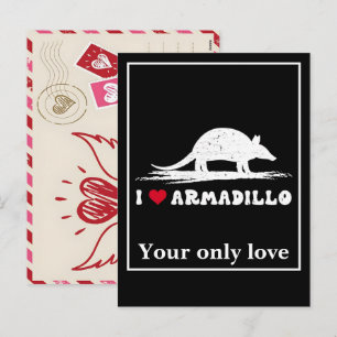 Postal Festiva Siluetas de Armadillo Personalizadas: Diseños Pers