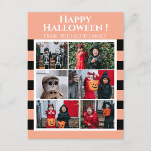 Postal Festiva Simple Boo espeluznante tira feliz Halloween 6 Fot