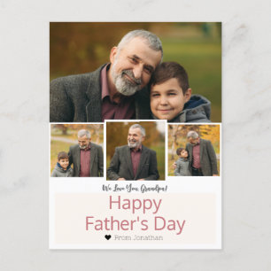 Postal Festiva Simple Elegante Feliz Día del Padre Abuelo 4 Foto