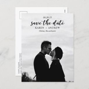 Postal Festiva Simple Love Wedding Save the Date