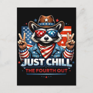 Postal Festiva Simplemente relaja este cuarto diseño divertido de