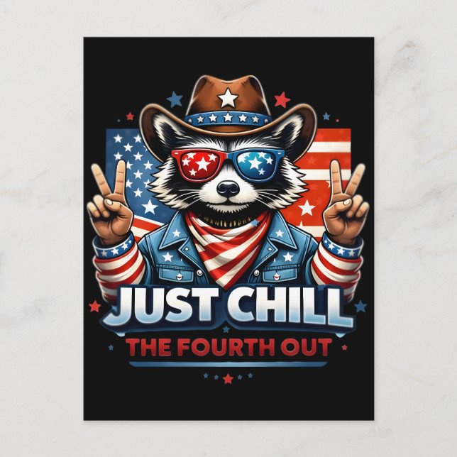Postal Festiva Simplemente relaja este cuarto diseño divertido de (Anverso)