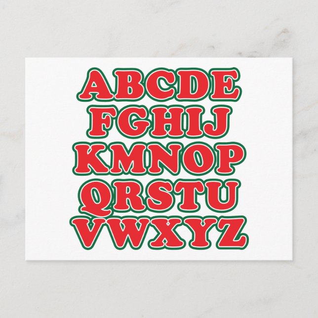 Postal Festiva Sin L (Anverso)