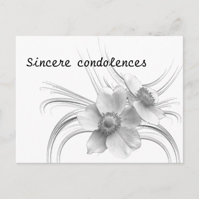 Postal Festiva Sincere condolence (Anverso)