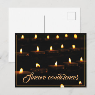 Postal Festiva Sincero pésame