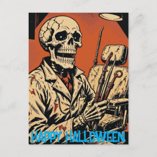 Postal Festiva Skeleton Dentist