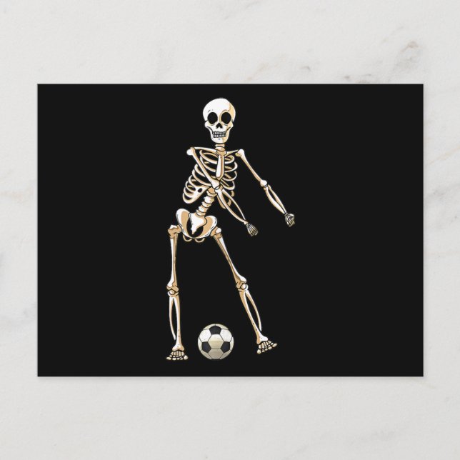 Postal Festiva Skeleton Soccer Halloween Flossing Dance Cosplay (Anverso)