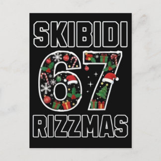 Postal Festiva Skibidi Six Seven Rizzmas Funny Christmas 2025 Mem
