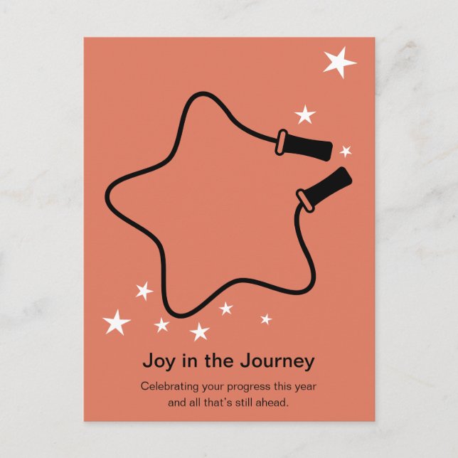 Postal Festiva Skipping Rope Joy in the Journey Fitness Christmas (Anverso)